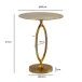 Beistelltisch >WL7.349< in Gold, Aluminium - 57x44cm (HxD)