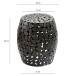 Beistelltisch >WL7.367< in Schwarz, Aluminium - 46x40cm (HxD)