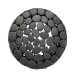 Beistelltisch >WL7.367< in Schwarz, Aluminium - 46x40cm (HxD)