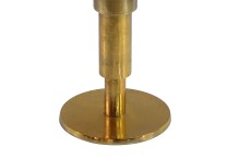 Beistelltisch >WL7.370< in Weiß, Marmor & Aluminium  - 59x37cm (HxD)
