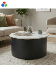 Couchtisch >WL7.376< in Weiß / Schwarz oder...