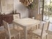 Esstisch >WL7.378< in Mango Weiß, Massivholz - 80x76x80cm (BxHxT)