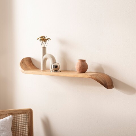 Wandboard >WL7.381< in Mango, Massivholz - 60x36x20cm (BxHxT)