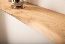Wandboard >WL7.400< in Akazie, Massivholz - 40x3x20cm (BxHxT)