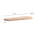 Wandboard >WL7.400< in Akazie, Massivholz - 40x3x20cm (BxHxT)
