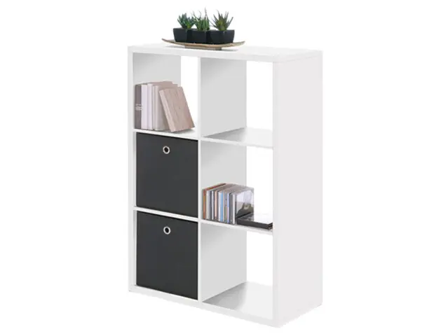 Regal >Mareen< in Weiß - 73x107x33cm (BxHxT)