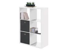 Regal >Mareen< in Weiß - 73x107x33cm (BxHxT)