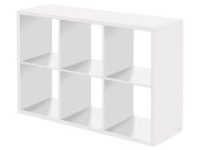 Regal >Mareen< in Weiß - 73x107x33cm (BxHxT)
