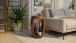 Beistelltisch >WL7.411< in Sheesham, Massivholz - 45x30cm (HxD)