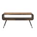 Couchtisch >WL7.415< in Sheesham / schwarz - 100x40x45 (LxBxH)
