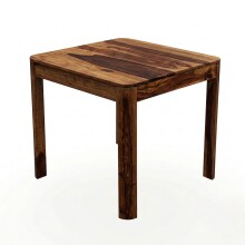 Esstisch >WL7.416< in Sheesham, Massivholz - 80x76x80cm (BxHxT)
