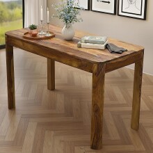Esstisch >WL7.417< in Sheesham, Massivholz - 120x76x60cm (BxHxT)