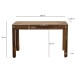 Esstisch >WL7.417< in Sheesham, Massivholz - 120x76x60cm (BxHxT)
