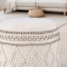Pouf >WL7.419< mit Stauraum, in Creme, Wolle - 45x40cm (HxD)
