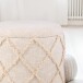 Pouf >WL7.422< mit Stauraum, Creme, Baumwolle - 45x40cm (HxD)