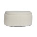 Sitzhocker >WL7.425< mit Stauraum, in Creme, Stoff - 81x62x40cm (LxBxH)