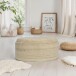 Sitzhocker >WL7.426< mit Stauraum, in Braun, Wollstoff - 81x62x40cm (LxBxH)