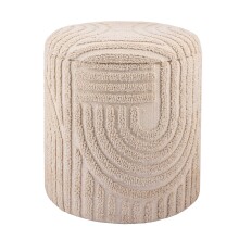 Pouf >WL7.428< mit Stauraum, Beige, Baumwollstoff -...