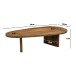 Couchtisch >WL7.437< in Mango, Massivholz - 120x59x31cm (LxBxH)