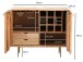 Barschrank >WL7.441< in Akazie, Massivholz - 90x78x45cm (BxHxT)
