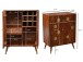 Barschrank >WL7.442< in Akazie, Massivholz & Metall - 75x96x46cm (BxHxT)
