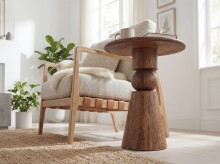 Beistelltisch >WL7.446< in Mango, Massivholz - 45x35cm (HxD)