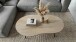 Couchtisch >WL7.450< in Mango Weiß, Massivholz - 122x63x36cm (LxBxH)