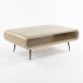 Couchtisch >WL7.451< in Mango Weiß, Massivholz - 90x55x30cm (LxBxH)