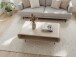 Couchtisch >WL7.451< in Mango Weiß, Massivholz - 90x55x30cm (LxBxH)