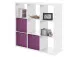 Regal >Mareen< in Weiß - 107x107x33cm (BxHxT)