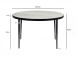 Couchtisch >WL7.461< in Toronto weiss, Marmor & Metall - 42x70cm (HxD)