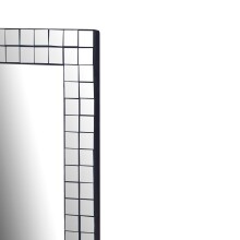 Spiegel >WL7.474< in Mosaik-Spiegel / Schwarz, MDF & Spiegel - 60x90x2cm (BxHxT)