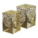 Satztisch >WL7.479< (2-teilig) in Gold, Aluminium - 30x30x45cm (LxBxH)