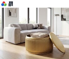 Couchtisch >WL7.483< mit Stauraum, in Gold oder...