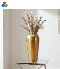 Dekovase >WL7.487< in Gold oder silber, Aluminium -...