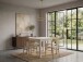 Esstisch >WL7.489< in Mango Weiß, Massivholz - 80x75x80cm (BxHxT)