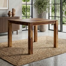 Esstisch >WL7.490< in Sheesham Braun, Massivholz -...