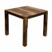 Esstisch >WL7.490< in Sheesham Braun, Massivholz - 80x75x80cm (BxHxT)