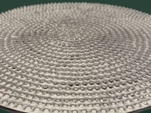 Beistelltisch >WL7.493< in Silber, Aluminium - 51x28cm (HxD)