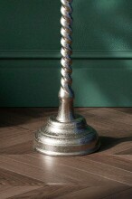 Beistelltisch >WL7.493< in Silber, Aluminium - 51x28cm (HxD)