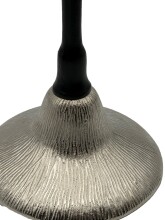 Beistelltisch >WL7.495< in Silber, Aluminium - 54x29cm (HxD)