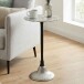 Beistelltisch >WL7.495< in Silber, Aluminium - 54x29cm (HxD)