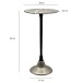 Beistelltisch >WL7.495< in Silber, Aluminium - 54x29cm (HxD)