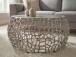 Couchtisch >WL7.509< in Silber, Aluminium - 32x60cm (HxD)