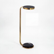 Beistelltisch >WL7.512< in schwarz & Gold - 26x20x70 (LxBxH)