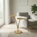 Beistelltisch >WL7.518< in Gold, Aluminium - 57x30x57cm (LxBxH)