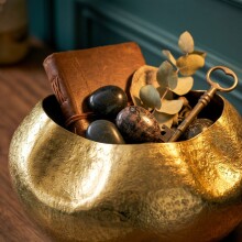 Dekovase >WL7.551< in Gold, Aluminium - 21x30cm (HxD)