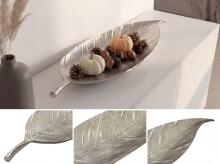 Dekofigur >WL7.554< in Silber, Aluminium - 61x18x6cm (LxBxH)