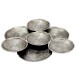 Dekofigur >WL7.560< in Silber, Aluminium - 44x44x4cm (LxBxH)