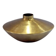 Dekovase >WL7.571< in Gold, Aluminium - 17x35cm (HxD)